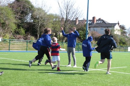 Joey Carbery Trains Clontarf Bulls At Clontarf Rugby