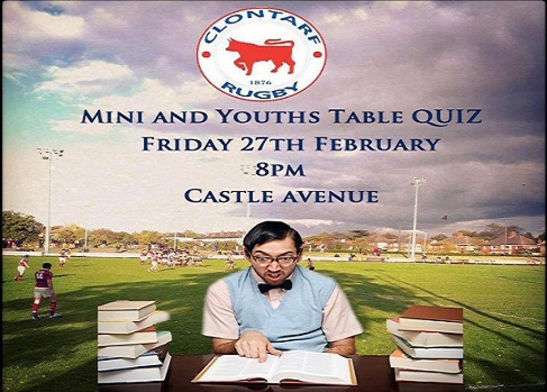 Minis & Youths Table Quiz1