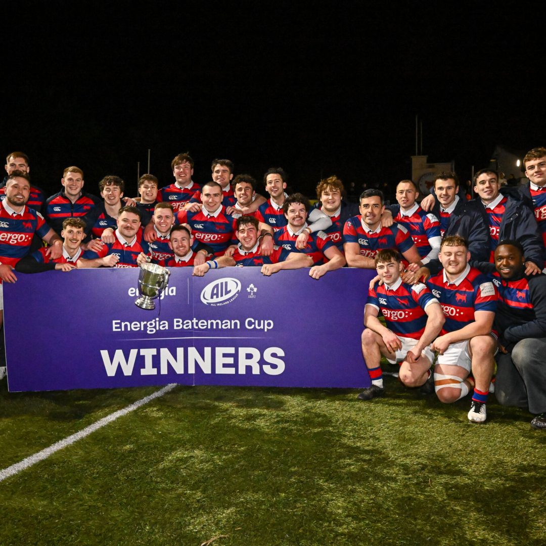 Bateman Cup Final, Castle Avenue, Dublin 13/12/2025
Clontarf vs Ballynahinch
Clontarf team celebrates
Mandatory Credit ©INPHO/James Lawlor