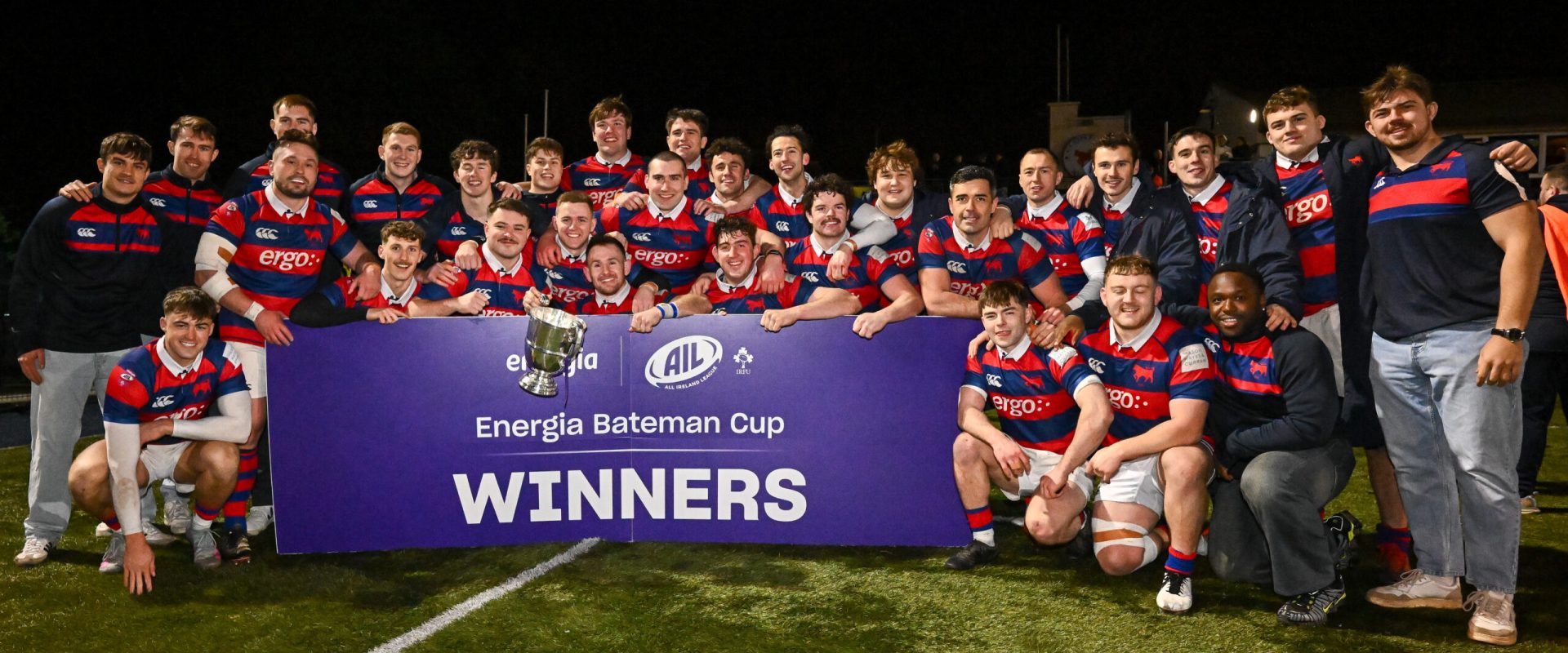 Bateman Cup Final, Castle Avenue, Dublin 13/12/2025
Clontarf vs Ballynahinch
Clontarf team celebrates
Mandatory Credit ©INPHO/James Lawlor